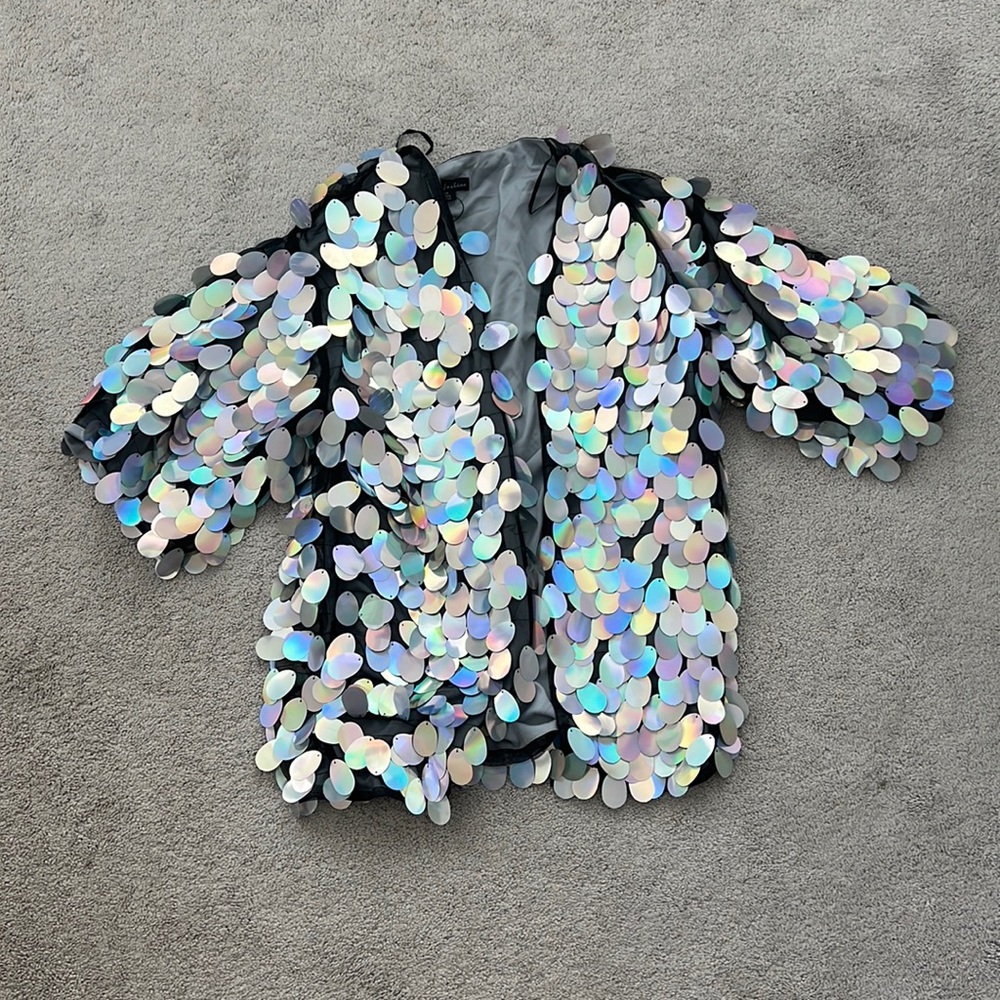Brand New Silver Duster in One Size Fits Most!